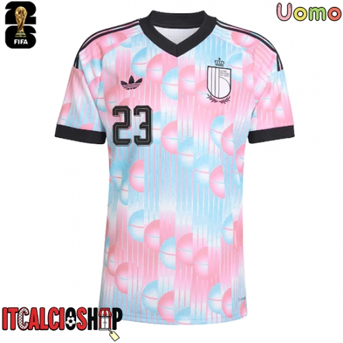 Belgio Michy Batshuayi #23 Seconda Maglia Mondiali 2026 Manica Corta